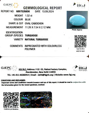 1.32/CT Natural Govt. Lab Certified Turquoise-832